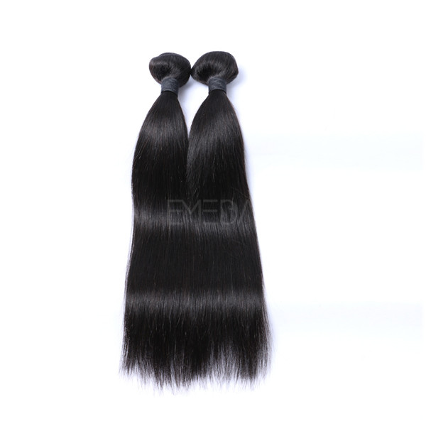 Silk straight brazilian human hair weave LJ208